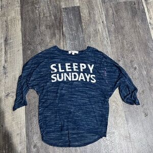 Moa Moa Navy 'Sleepy Sundays' Kids Pajama Top